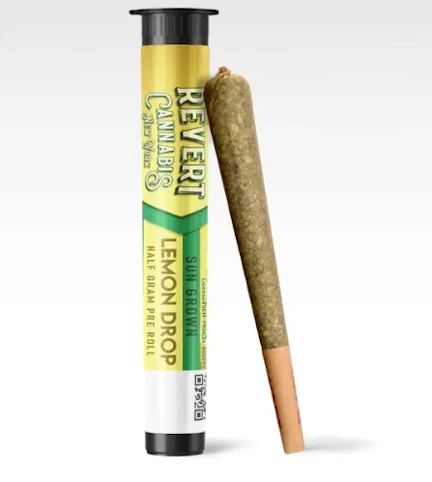 Revert - Lemon Drop -Sativa- 29.6% THC | Sun Grown Flower Pre-Roll - .5g | Revert  -M6 FRONT