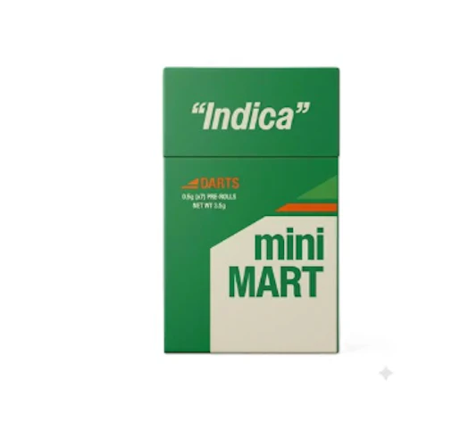 Mini MART - Donny Burger -Indica- 28.68% THC | 7 x 0.5g (3.5g Pre-Roll Pack) | Mini MART  -K8 FRONT