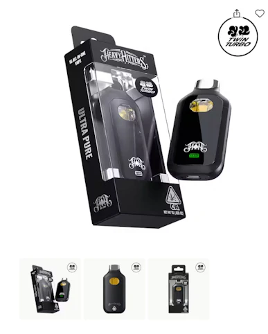 Heavy Hitters - Northern Lights - Indica- 85.8% THC | 1g ULTRA AIO (Vape) | Heavy Hitters - P4 Front