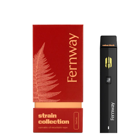Fernway - Cuban Black Haze -Sativa- 81% THC | 1g Traveler Recyclable (Vape) | Fernway  -uuu6 front