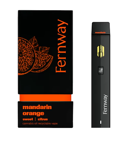 Fernway - Orange Mandarin -Sativa- 82.63% THC | 1g Traveler Recyclable (Vape) | Fernway  -ttt8 back