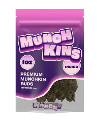 Munchkins - Grape Ape -Indica Dom Hybrid- 26.8% THC | 28g Premium Buds (Flower) | Munchkins  -010