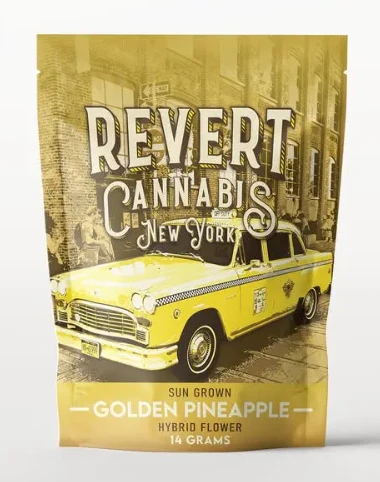 Revert - Golden Pineapple -Hybrid- 25.3% THC | 14g | Sun Grown | Revert  -M4 BACK