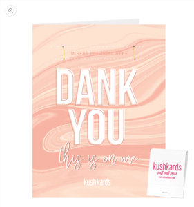 KushKards - Dank You Greeting Card