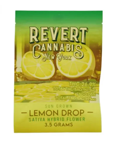 Revert - Lemon Drop -Sativa Hybrid- 26.9% THC | 3.5g (Flower) | Revert  -N4 BACK