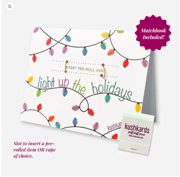 KUSHKARDS - Light Up The Holidays Christmas Card Main Image