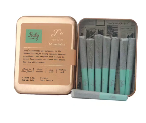 Ruby Farms - Kosher Kush -Indica- 29% THC | 7 x 0.7g (5g Pre-Roll Pack) | Ruby Farms   -N/A BIN