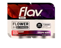 Flav Duos -14g Bundle | Black Cherry Gelato (Hybrid 25.36% THC) + Grape Soda (Hybrid 23.19% THC) | Flav  -ac6