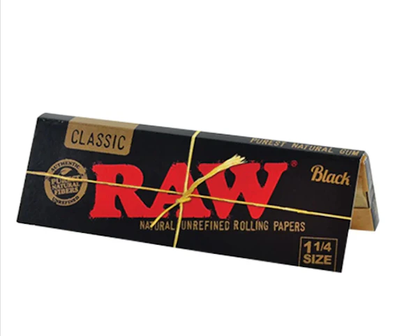 Raw - RAW x Classic Black 1 1/4 Rolling Papers (50ct)