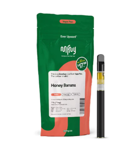 MFNY - Honey Banana -Sativa- 71.88% THC | 0.35g Live Resin (Vape) | MFNY -W6 BACK