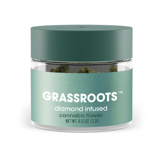 Grassroots - Jayna's Sunshine -Hybrid- 38.86% THC | 3.5g Diamond Infused (Flower) | Grassroots  -dd3
