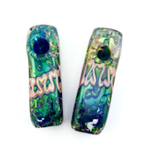 Glass - 4" Electric Fumed Block Hand Pipe