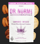 Dr. Norm's - Pecan Shortbread Cookies (10pk) 100mg