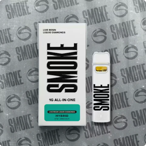 Smoke - Orange Biscotti- Hybrid- 79.02% THC | 1g AIO Live Liquid Diamond/Resin (Vape Cartridge) | Smoke  -SSS4 