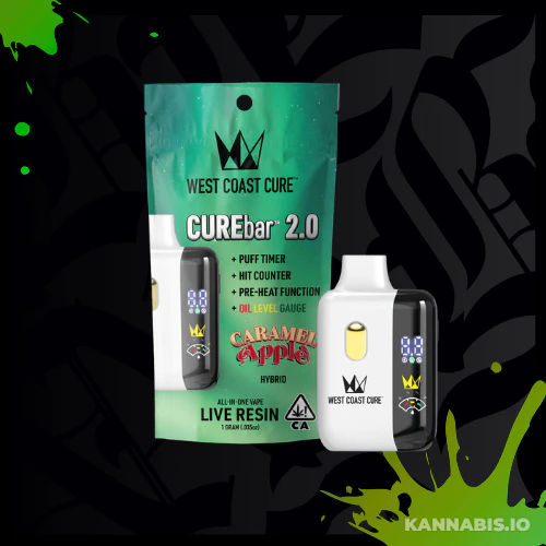 West Coast Cure - Caramel Apple - WCC 1g Live Resin CUREbar 2.0 All-In-One Main Image