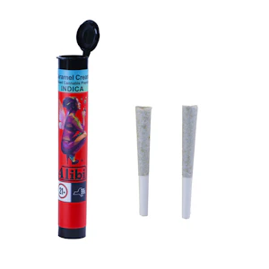 Alibi Cannabis - Caramel Cream | Preroll Infused | 0.5g x 2pk | Alibi