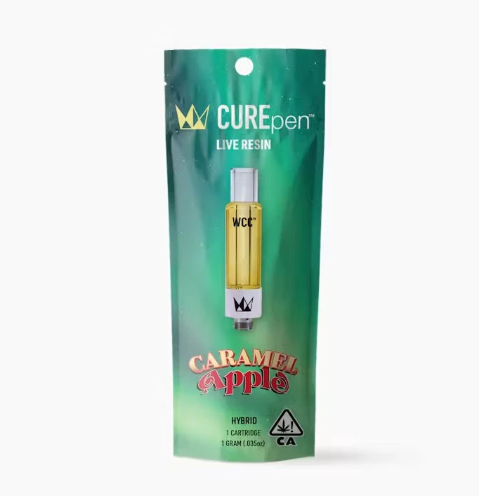 West Coast Cure - WEST COAST CURE: Caramel Apple 1g Live Resin Vape Cart (H) Main Image