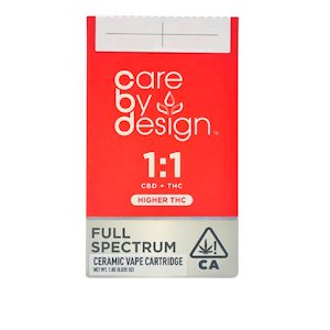 CARE BY DESIGN - Care By Design - High THC - Full Spectrum - 1:1 - Vape Carts - 1.0g