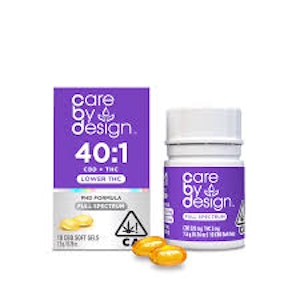CARE BY DESIGN - Care By Design - 10pk Soft Gel - 40:1 CBD + THC