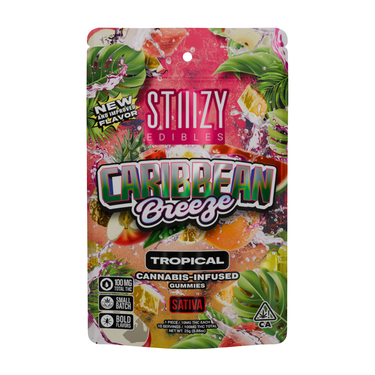STIIIZY - Caribbean Breeze (S) | 10mg 10pk Fast Acting Nano Enhanced Gummies | Stiiizy Main Image