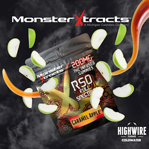 MONSTER XTRACTS - Monster Gummies Caramel Apple 200mg (Hybrid)