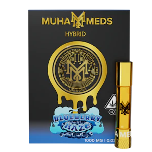 Muha Meds - Blueberry Haze (H) 79.74% THC | Muha Meds | 1g Cart