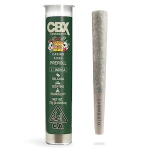 CANNABIOTIX - Casino Kush (I) | .75g Indoor Preroll | CBX
