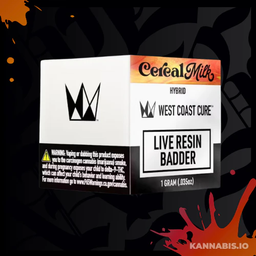 West Coast Cure - Cereal Milk - WCC 1g Live Resin Badder Main Image