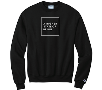 Cannabicity -  Cannabicity Apparel | Champion Crewneck HSOB Slogan Black | Medium