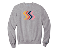  Cannabicity Apparel | Champion Crewneck ZigZags Heather Grey | XLarge 