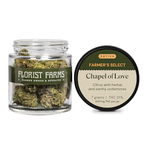 FLORIST FARMS - Florist Farms - Chapel of Love - 7g - 25% THC - Dry Flower