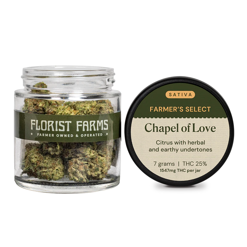 Florist Farms - Florist Farms - Chapel of Love - 7g - 25% THC - Dry Flower Main Image