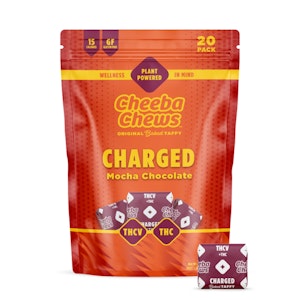 CHEEBA CHEWS - Edibles | Cheeba Chews | Charged- Mocha Chocolate Taffy 2:1 THCV | 100mg