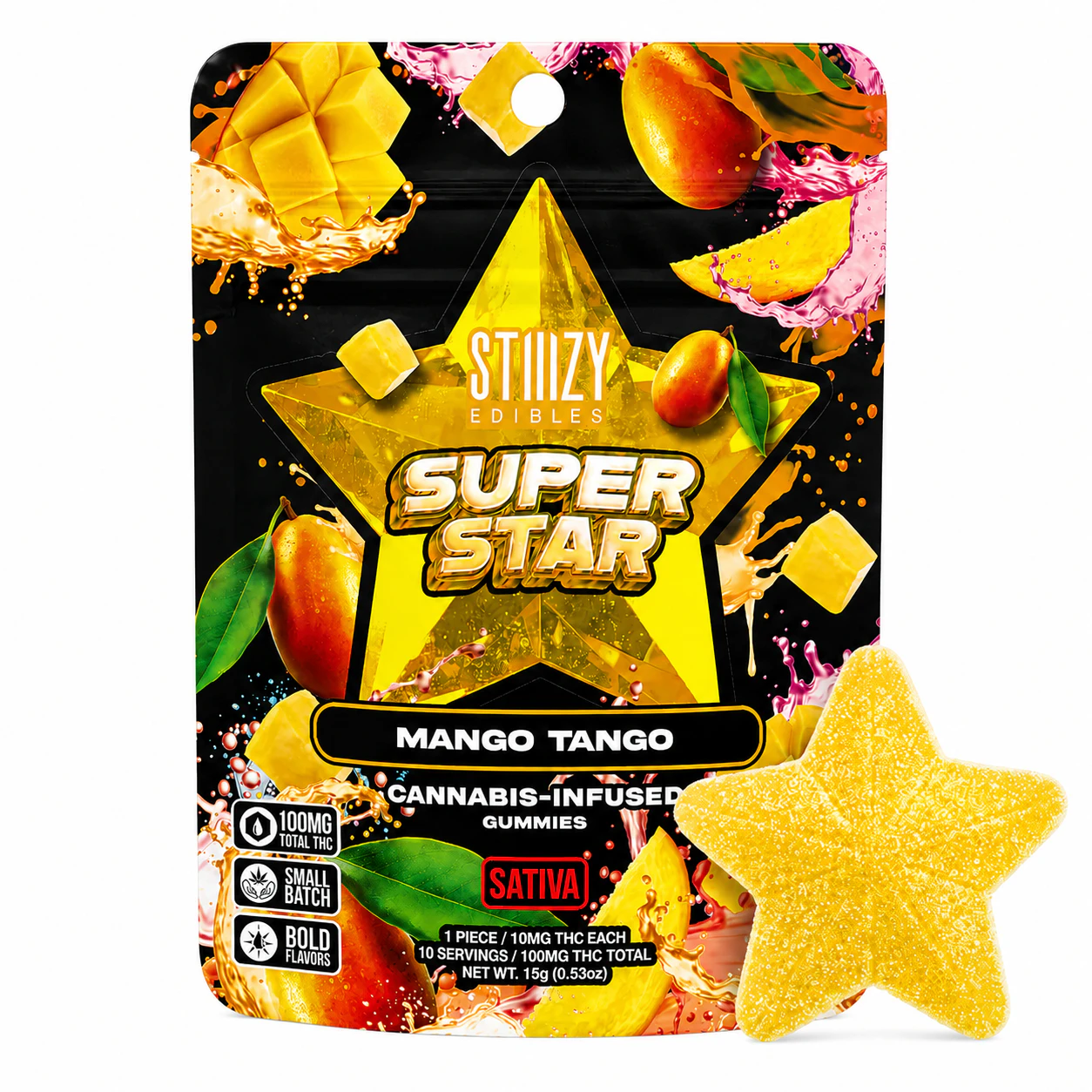 STIIIZY - Mango Tango | Super Star Gummies | 100mg Main Image