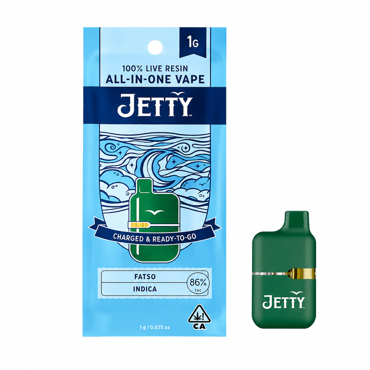 Jetty - Fatso | Live Resin All-In-One Mini Tank | 1g Main Image