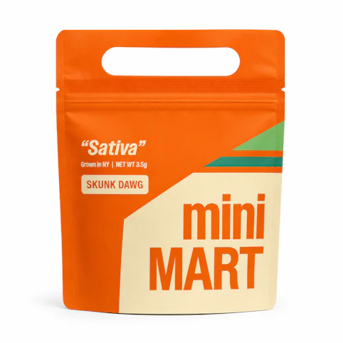 Mini Mart - Skunk Dawg – Sativa – 29.30% THC | 3.5g Flower | Mini Mart -M7 