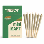 Afghani Kush – Indica – 28.32% THC | 0.5g x 7 (3.5g Pre-Roll Pack) | Mini Mart- O7 FRONT