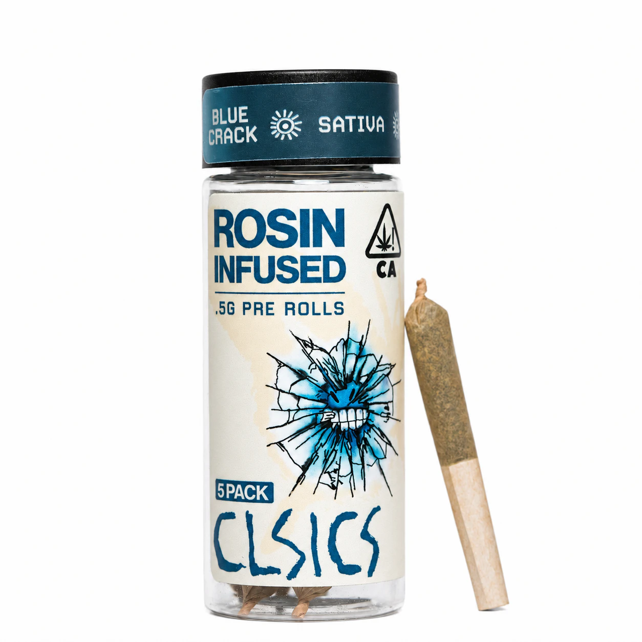 CLSICS - Blue Crack | Rosin Infused 5-Pack Pre-Rolls | 2.5g Main Image
