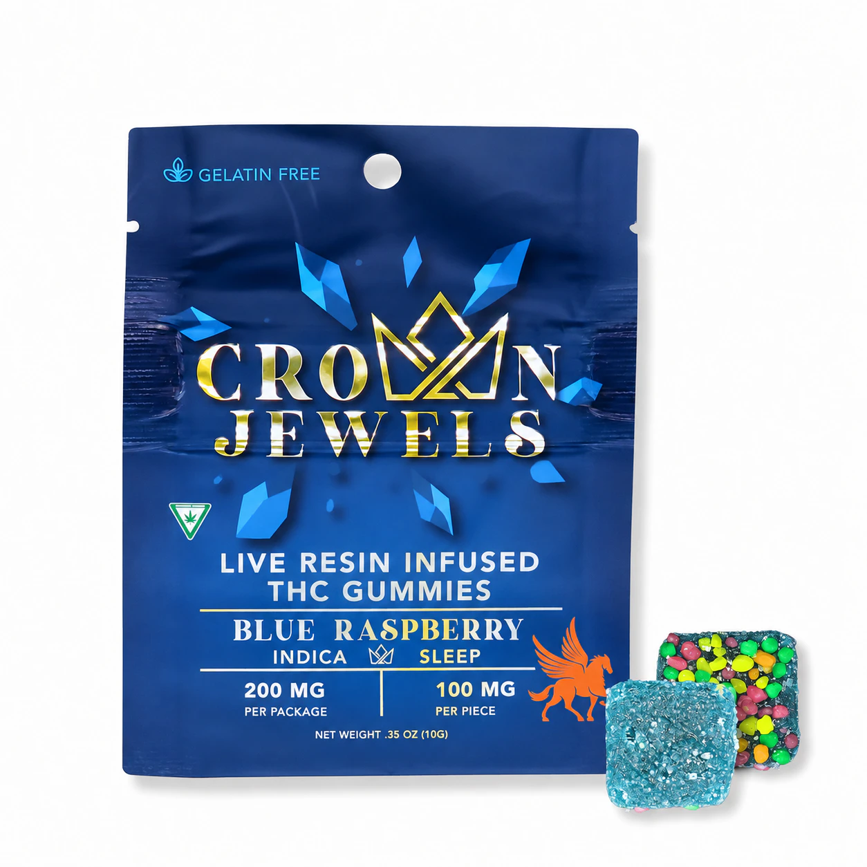 Gold Crown - GOLD CROWN | 200MG JEWELS | BLUE RASPBERRY Main Image