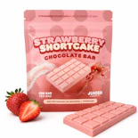Strawberry Shortcake – Hybrid | 100mg THC – 1 Chocolate Bar, 20 Servings (Edible Treat) | Juiced Cannabis  -d1 FRONT