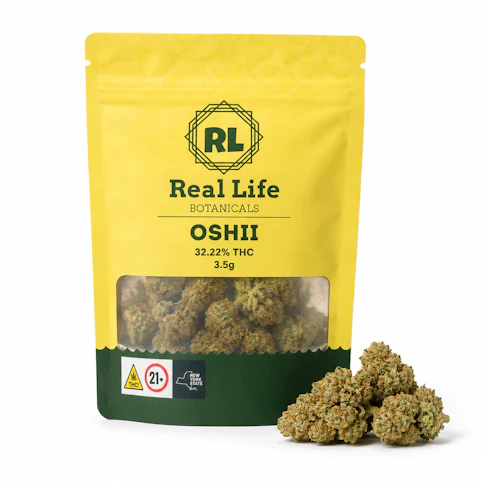 Real Life Bonticals - Oshii – Hybrid – 32.22% THC | 3.5g Premium Cannabis (Flower) | Real Life Botanicals  -p3