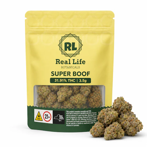 Real Life Bonticals - Super Boof – Hybrid – 31.91% THC | 3.5g Premium Cannabis (Flower) | Real Life Botanicals    -r3