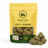 Dirty Laundry – Indica-Dominant Hybrid – 29.23% THC | 3.5g Premium Cannabis (Flower) | Real Life Botanicals   -q3