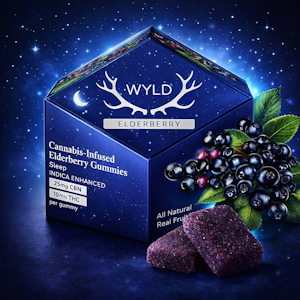 WYLD - Wyld Gummies - Elderberry THC/CBN 10:5 - 100mg/50mg