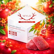 100mg THC+CBD WYLD Enhanced Gummies - Pomegranate 1:1