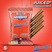Trainwreck Juiced 5 Pack Mini Blunts - Hash/Diamonds/Kief - 3.5G