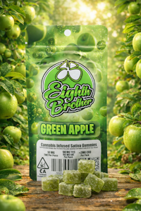 EIGHTH BROTHER - 100mg Eighth Brother Gummies - Green Apple 10pcs