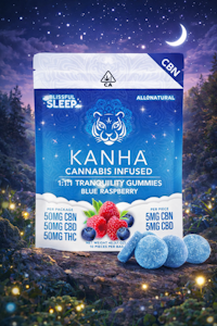 KANHA -  Kanha - CBN/CBD/THC 1:1:1 Blue Raspberry  Sleep Gummies 50/50/50mg