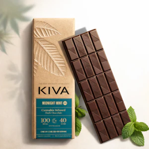 KIVA - Kiva - Midnight Mint CBN Dark Chocolate Bar 100mg
