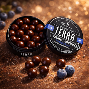 KIVA - Kiva Terra Bites - Milk Chocolate Blueberries 100mg